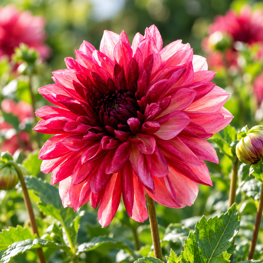 Bulbes de fleurs non-traité Dahlia décoratif Bacardi calibre 1