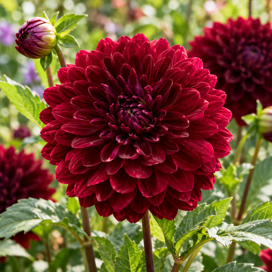 Bulbes de fleurs non-traité Dahlia décoratif Blues Bird calibre 1