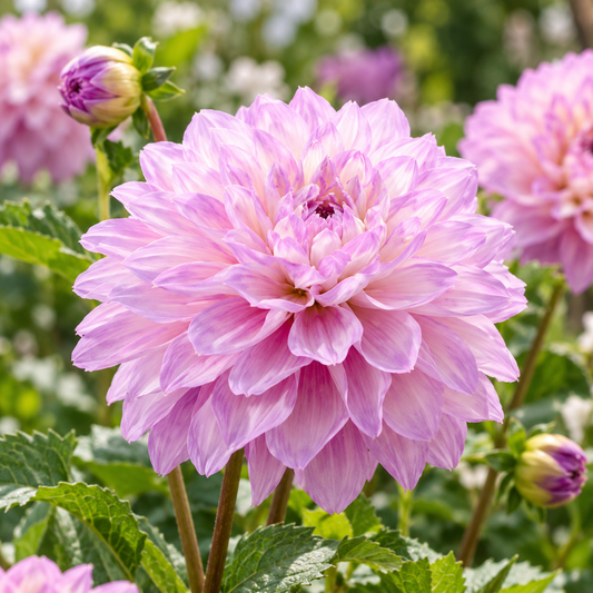Bulbes de fleurs non-traité Dahlia décoratif Blues Wish calibre 1