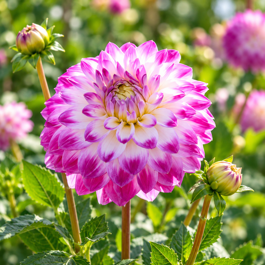 Bulbes de fleurs non-traité Dahlia décoratif Cera's Corsage calibre 1