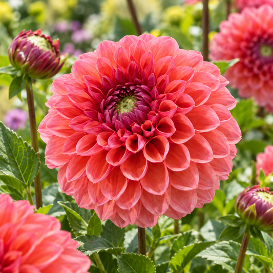 Bulbes de fleurs non-traité Dahlia décoratif Daisy Duke calibre 1