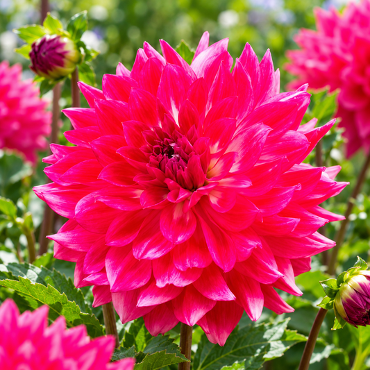 Bulbes de fleurs non-traité Dahlia décoratif Diamond Debutante calibre 1