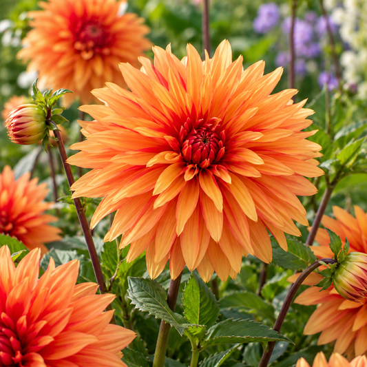 Bulbes de fleurs non-traité Dahlia décoratif Dorito calibre 1