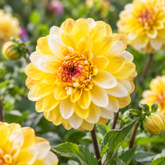 Bulbes de fleurs non-traité Dahlia décoratif Double Jill calibre 1