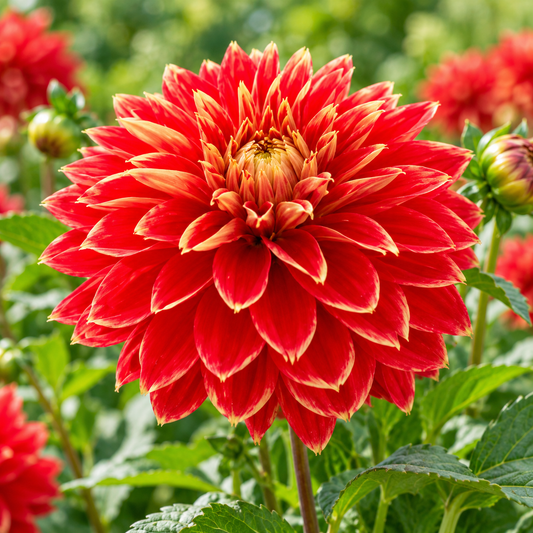 Bulbes de fleurs non-traité Dahlia décoratif Dutch Carnaval calibre 1