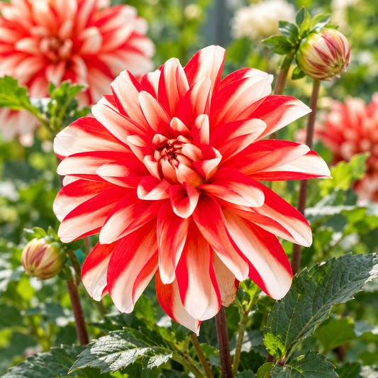 Bulbes de fleurs non-traité Dahlia décoratif Dynamite calibre 1