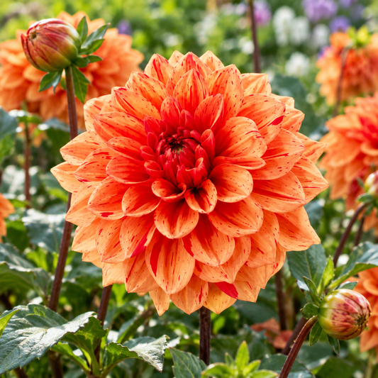 Bulbes de fleurs non-traité Dahlia décoratif Ellen Huston calibre 1