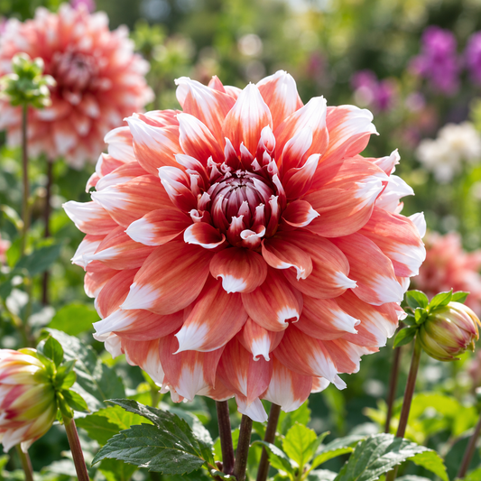 Bulbes de fleurs non-traité Dahlia décoratif Frost Nip calibre 1