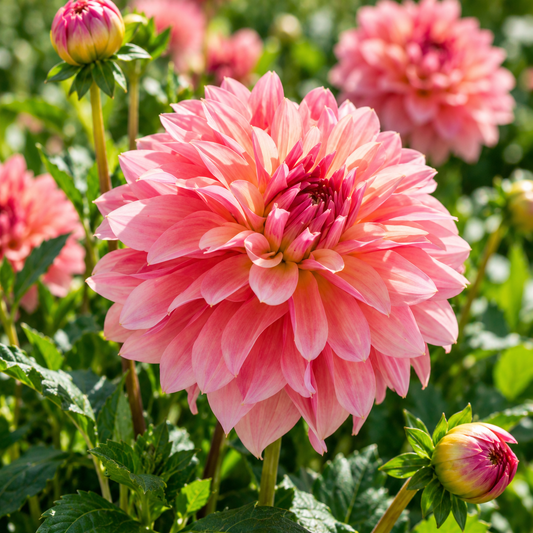 Bulbes de fleurs non-traité Dahlia décoratif Garden Desire calibre 1