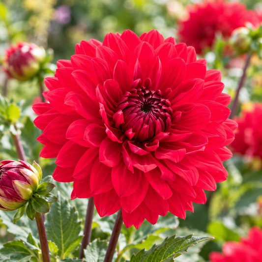 Bulbes de fleurs non-traité Dahlia décoratif Garden Wonder calibre 1