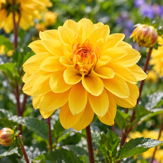 Bulbes de fleurs non-traité Dahlia décoratif Glossy Bravia calibre 1