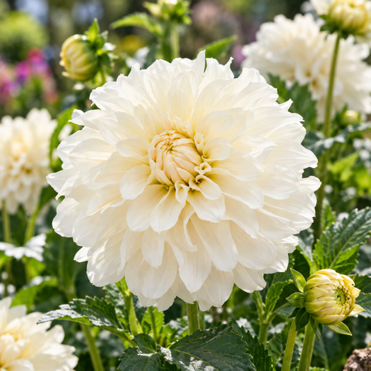 Bulbes de fleurs non-traité Dahlia décoratif Glossy Florentine calibre 1