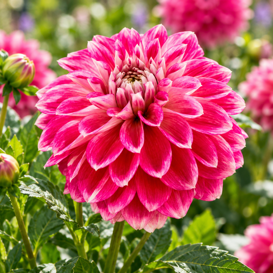 Bulbes de fleurs non-traité Dahlia décoratif Go Go Two-Tone calibre 1