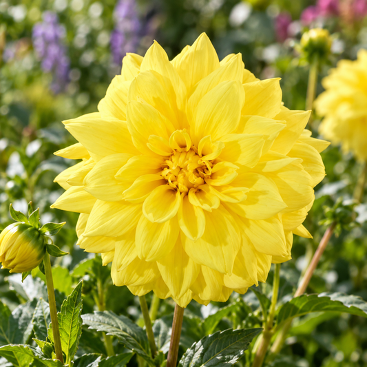 Bulbes de fleurs non-traité Dahlia décoratif Golden Emblem calibre 1