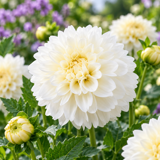 Bulbes de fleurs non-traité Dahlia décoratif Grand Phayenne calibre 1