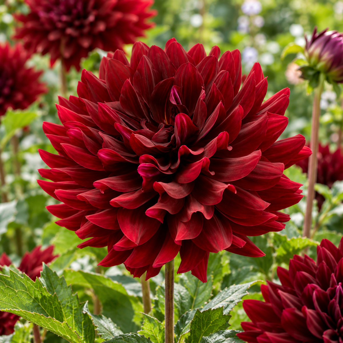 Bulbes de fleurs non-traité Dahlia décoratif Holyhill Dark Beauty calibre 1
