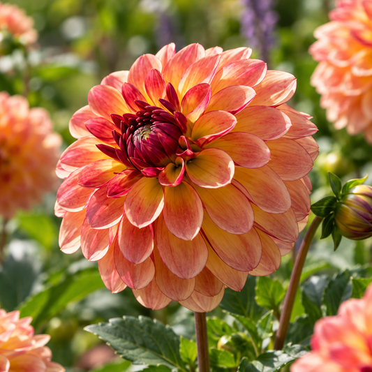 Bulbes de fleurs non-traité Dahlia décoratif Jowey Julie calibre 1
