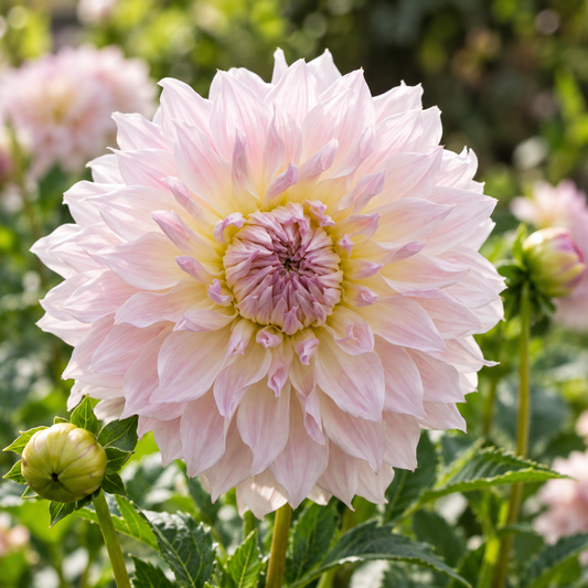 Bulbes de fleurs non-traité Dahlia décoratif Ka's Cloud calibre 1