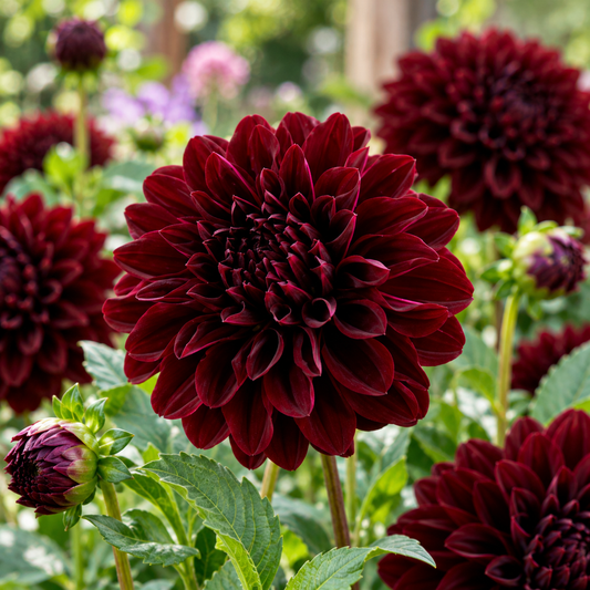 Bulbes de fleurs non-traité Dahlia décoratif La Recoleta calibre 1