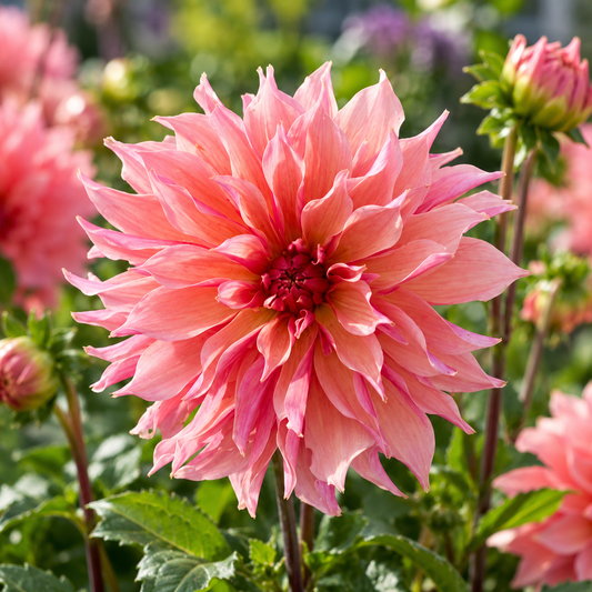 Bulbes de fleurs non-traité Dahlia décoratif Labyrinth calibre 1
