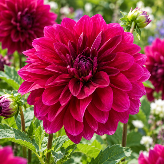 Bulbes de fleurs non-traité Dahlia décoratif Le Baron calibre 1