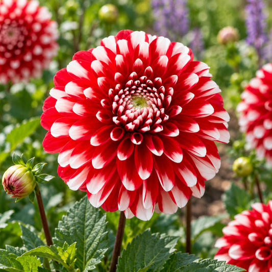 Bulbes de fleurs non-traité Dahlia décoratif Little Tiger (Rothesay Herald) calibre 1