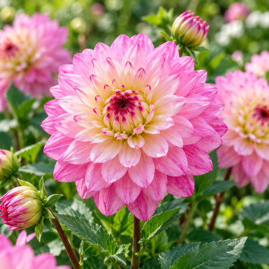 Bulbes de fleurs non-traité Dahlia décoratif Luka Johanna calibre 1