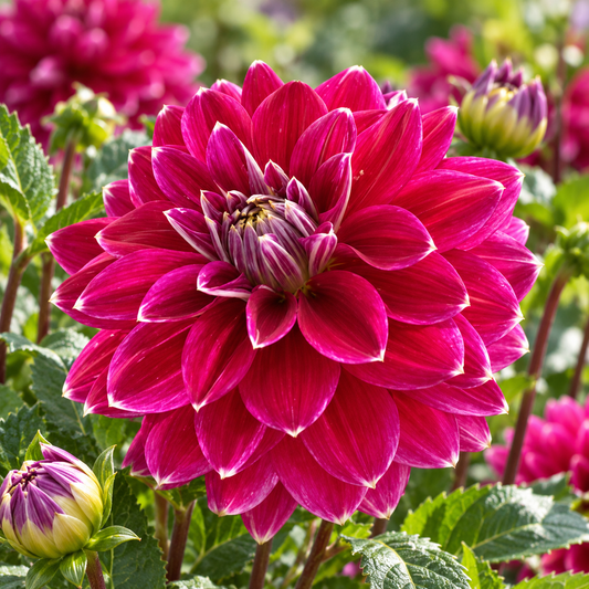 Bulbes de fleurs non-traité Dahlia décoratif Maldini calibre 1