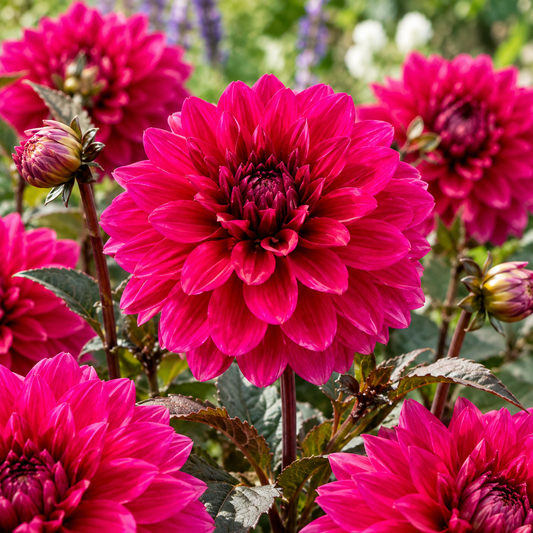 Bulbes de fleurs non-traité Dahlia décoratif Marcel Daussault calibre 1