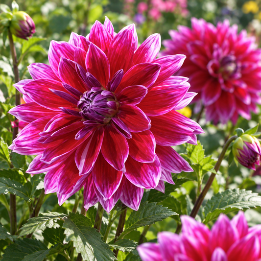 Bulbes de fleurs non-traité Dahlia décoratif Mero Star calibre 1