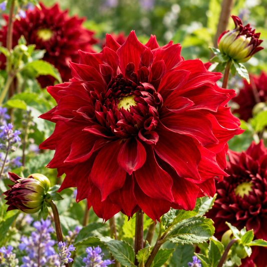 Bulbes de fleurs non-traité Dahlia décoratif Mingus Alex calibre 1