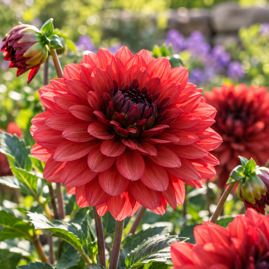 Bulbes de fleurs non-traité Dahlia décoratif Missis Miley calibre 1