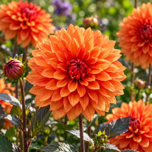 Bulbes de fleurs non-traité Dahlia décoratif Missis Trucella calibre 1