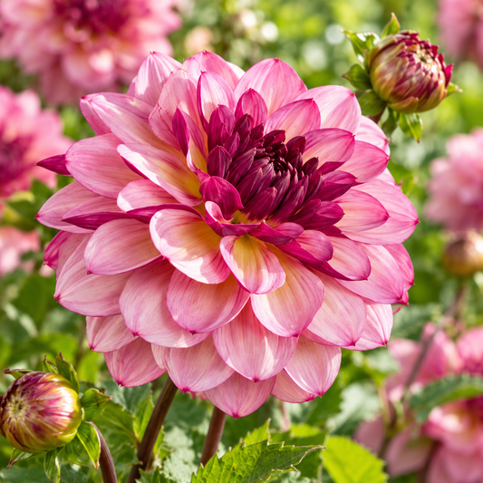 Bulbes de fleurs non-traité Dahlia décoratif Muchaha calibre 1