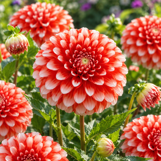 Bulbes de fleurs non-traité Dahlia décoratif Musette calibre 1