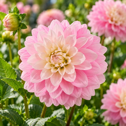 Bulbes de fleurs non-traité Dahlia décoratif Offshore Dream calibre 1