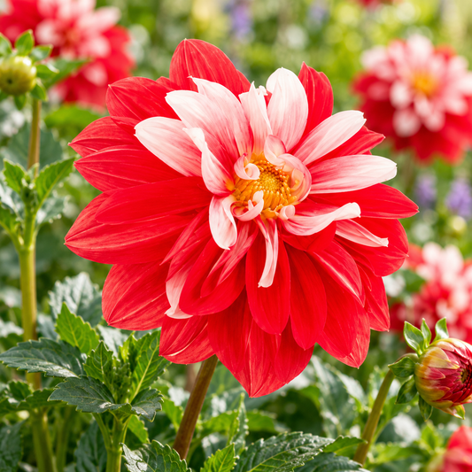 Bulbes de fleurs non-traité Dahlia décoratif Olga's Light calibre 1