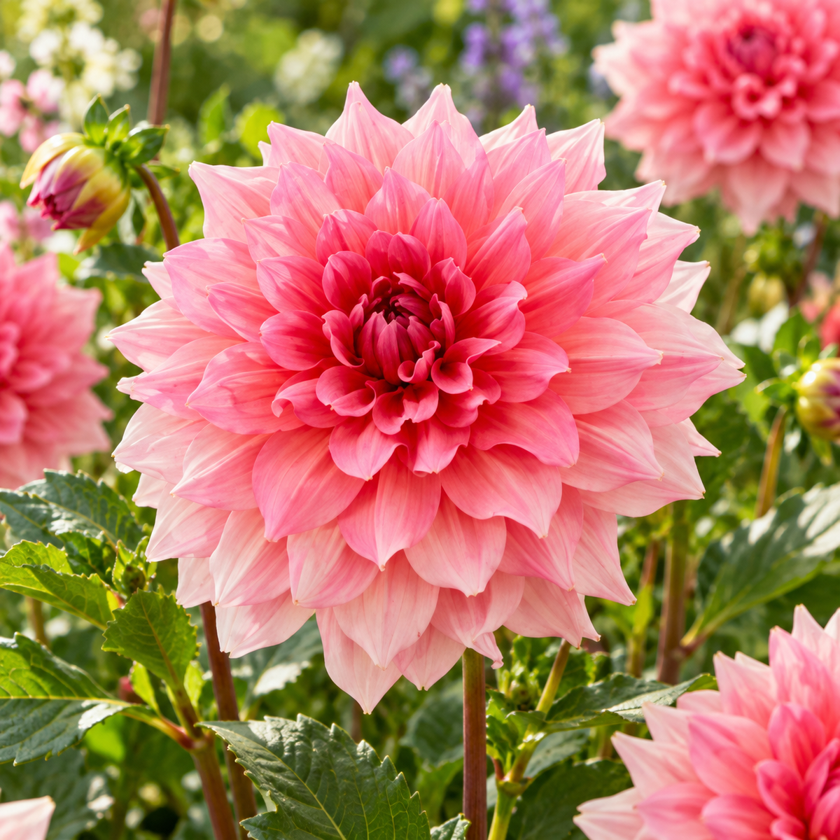 Bulbes de fleurs non-traité Dahlia décoratif Otto's Thrill calibre 1