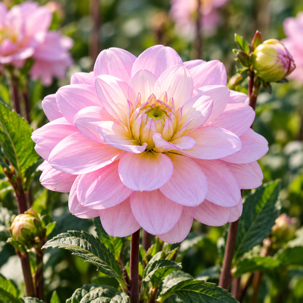 Bulbes de fleurs non-traité Dahlia décoratif Pacific Jewel calibre 1
