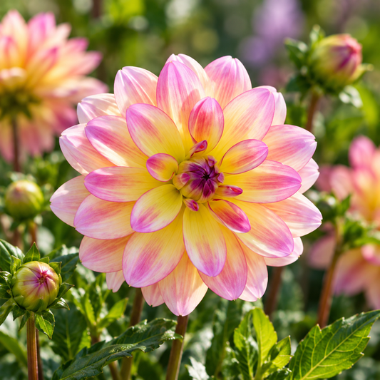 Bulbes de fleurs non-traité Dahlia décoratif Pacific Ocean calibre 1