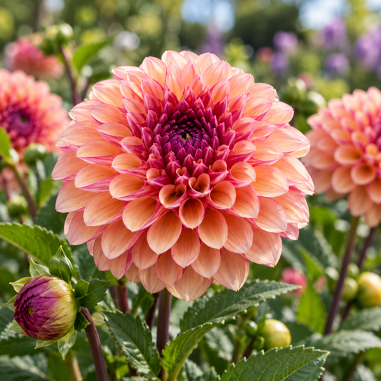 Bulbes de fleurs non-traité Dahlia décoratif Palmares calibre 1