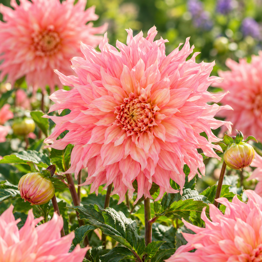 Bulbes de fleurs non-traité Dahlia décoratif Penhill Watermelon calibre 1