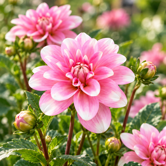 Bulbes de fleurs non-traité Dahlia décoratif Pink Perception ™ calibre 1