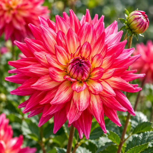 Bulbes de fleurs non-traité Dahlia décoratif Pinkie Swear calibre 1
