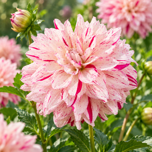 Bulbes de fleurs non-traité Dahlia décoratif Prince Valliant calibre 1