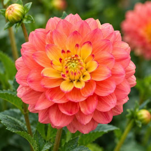 Bulbes de fleurs non-traité Dahlia décoratif Princess Erika calibre 1