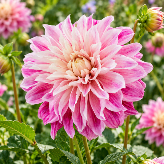 Bulbes de fleurs non-traité Dahlia décoratif Purple Explosion calibre 1