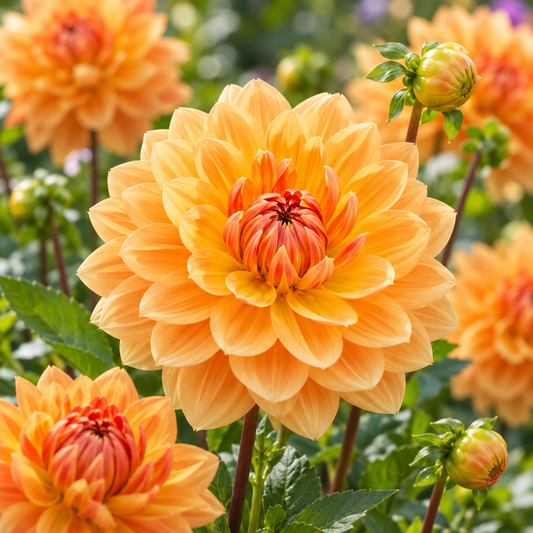 Bulbes de fleurs non-traité Dahlia décoratif Rancho calibre 1