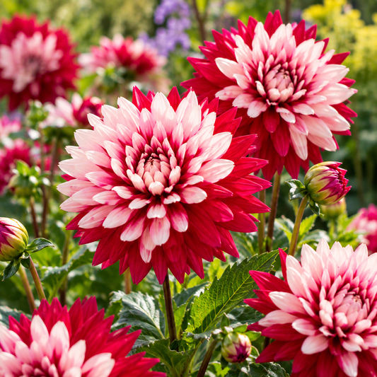 Bulbes de fleurs non-traité Dahlia décoratif Rebecca's World calibre 1