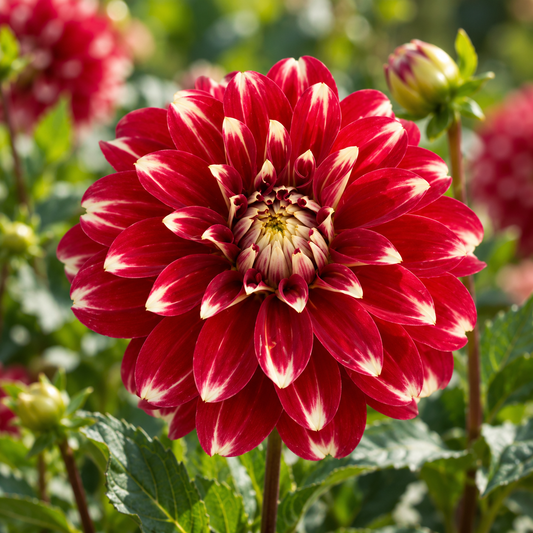 Bulbes de fleurs non-traité Dahlia décoratif Red Rock calibre 1